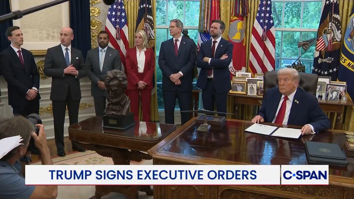 President Trump signs executive order on countering domestic terrorism and organized political violence: "We're looking at the funders."