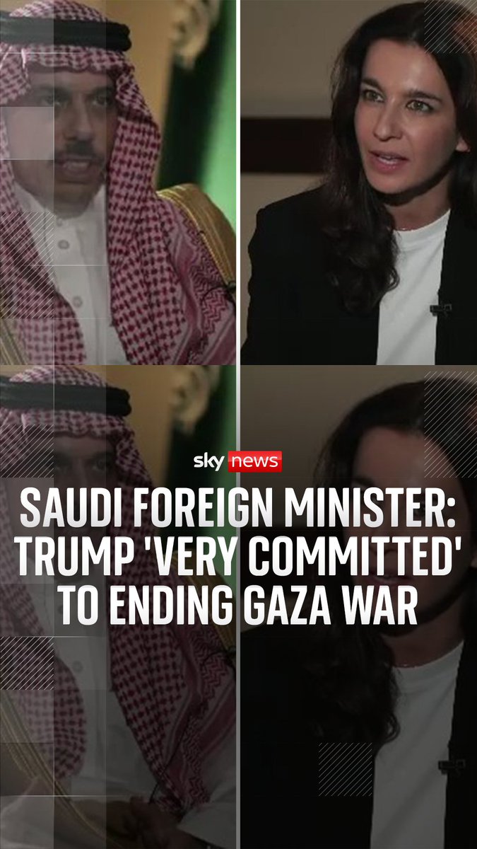 Saudi Arabia's foreign minister tells Yalda Hakim he believes Trump is "very, very committed" to ending the war in Gaza