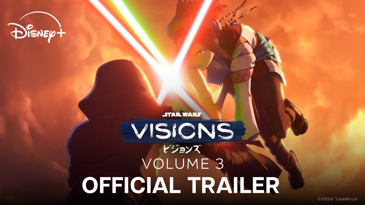 Nine celebrated anime studios join forces to create an anthology of Star Wars short stories. Watch the trailer for Star Wars: Visions Volume 3, premiering October 29 on Disney+.