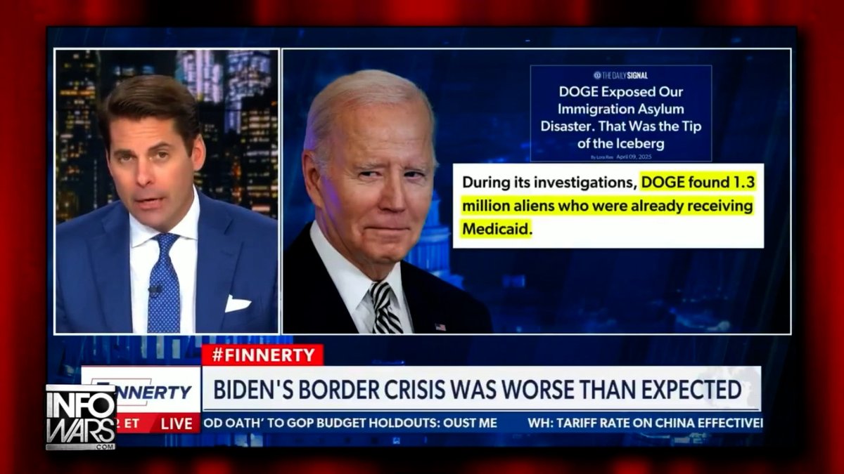 POWERFUL REPORT: Newsmax's Rob Finnerty Lays Out The Destructive Side Effects Of Biden's Wide Open Southern Border Over 3 Million Illegal Aliens Were Given Social Security Numbers, 1.3 Million Put On Medicaid, 500K Given Driver's Licenses- Causing Many Fatal Accidents- & Tens Of Thousands Even Voted In The 2024 Presidential Election!