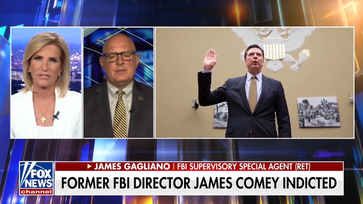 🚨James Gagliano torches James Comey 🚨 “Comey was fired for cause. Four IG reports — scathing. Many saw him as the epitome of rectitude, but it was all preening and fluffing. And now, a humiliating indictment.”