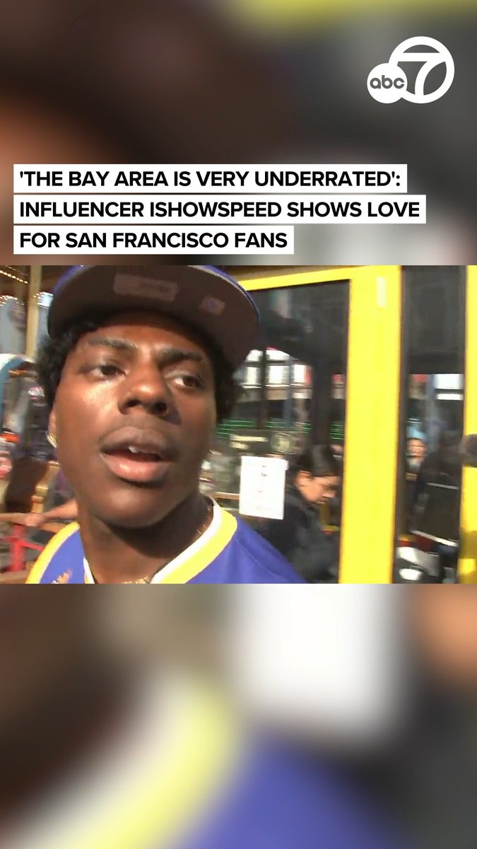 Hugely popular YouTuber IShowSpeed, created a frenzy across San Francisco Thursday as he live-streamed a visit through the City by the Bay. Hundreds of people ran through the street following the internet star. ABC7News reporter JR Stone braved the huge crowds to talk to the streamer.