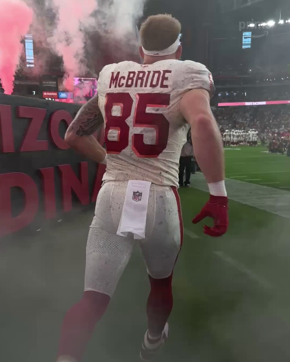 POV: running out of the tunnel with Trey McBride 😤 #TNFonPrime | Arizona Cardinals