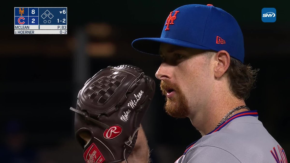 Nolan McLean with his 11th strikeout of the night! It's the most strikeouts by a Met in a single game in 2025