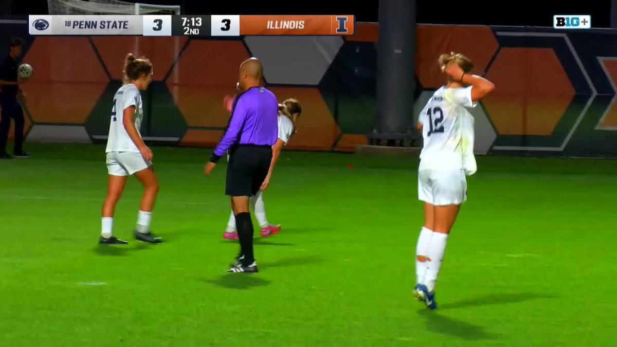 84' I GOAL Emma Yee puts Illinois ahead with just over 5 to go! ILL:4 - PSU: 3 #TONE