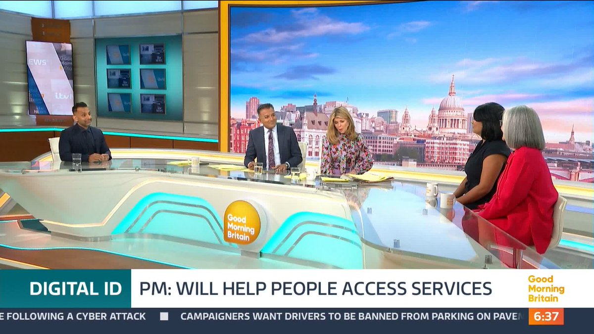 'Is this just a way of controlling us?' Kate Garraway and Adil Ray OBE discuss how negatively received the so-called 'Brit Cards' have been perceived by the public with the news panel of Salma Shah and Caroline Flint.