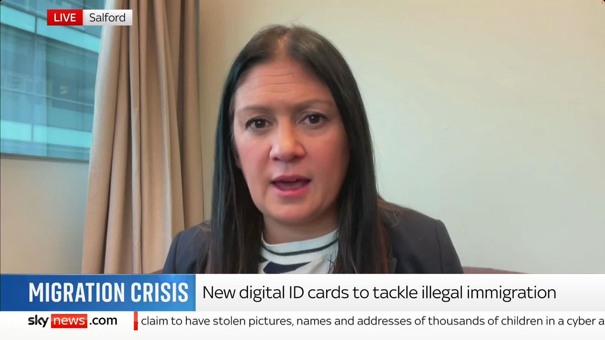 Culture Secretary Lisa Nandy MP says digital ID will be 'compulsory to have but not to show' for UK citizens and will make it easier for employees to verify their right to work