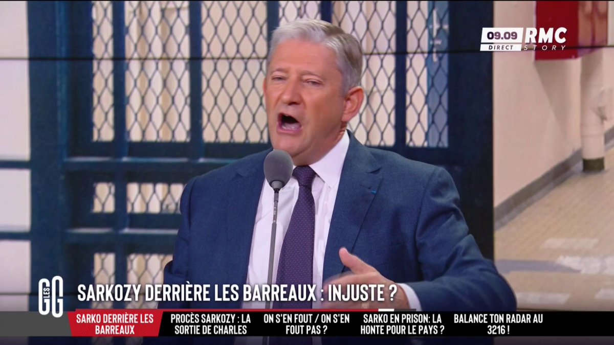 🚨 Sarkozy : "Cela fait 20 ans que les Français ne se sont pas prononcés souverainement." 🗣️ La colère d'Emmanuel de Villiers : "Elle est belle la France. 2012, une présidentielle viciée. 2017, une présidentielle truquée. La condamnation de Marine Le Pen. Maintenant Sarkozy..." #GGRMC