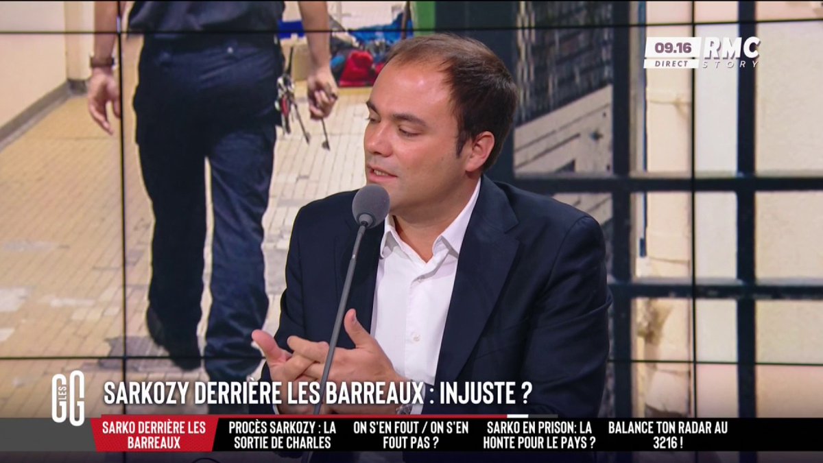🗣️ Charles Consigny : "Ce qui m'interpelle c'est de voir des avocats marqués à gauche qui se félicitent de la condamnation de Sarko. Les mêmes viennent hurler sur 'l'association de malfaiteurs' pour des jeunes islamisés qui ont échangé 2 messages." #GGRMC
