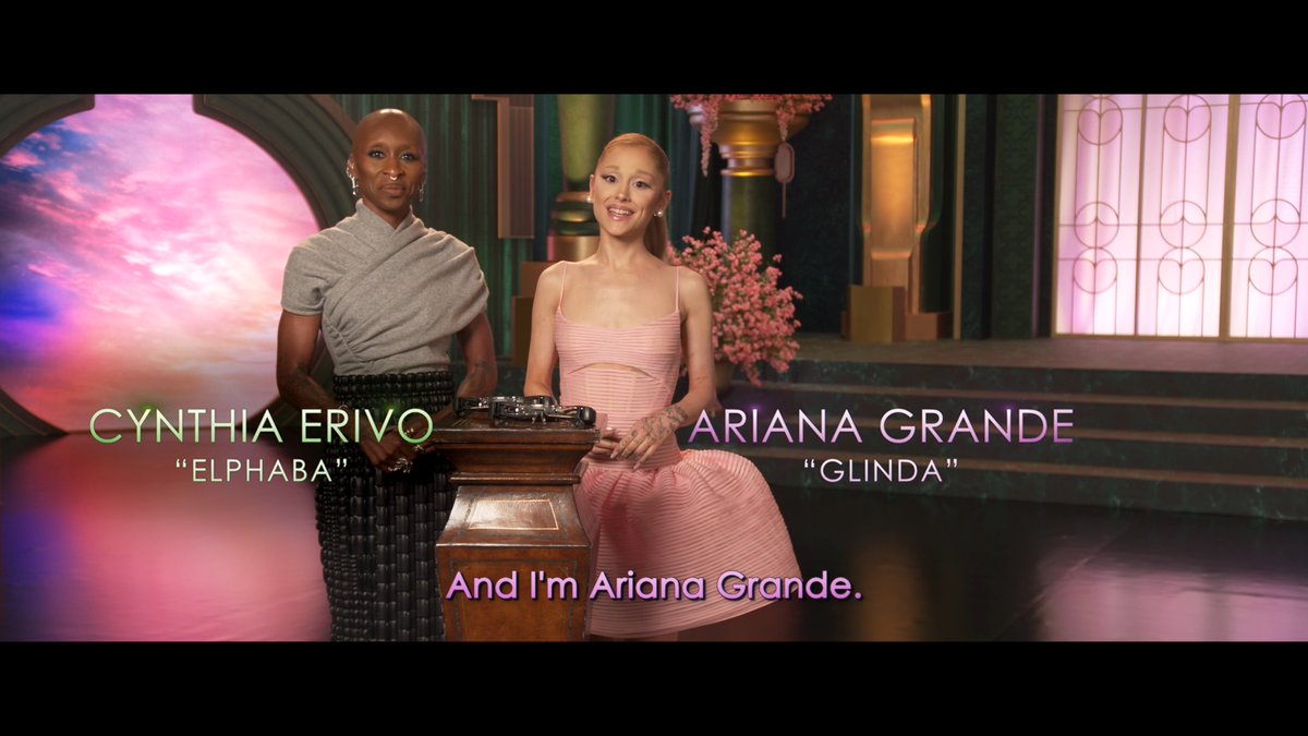 Cynthia Erivo and Ariana Grande in a new video for ODEON/WatchWord.