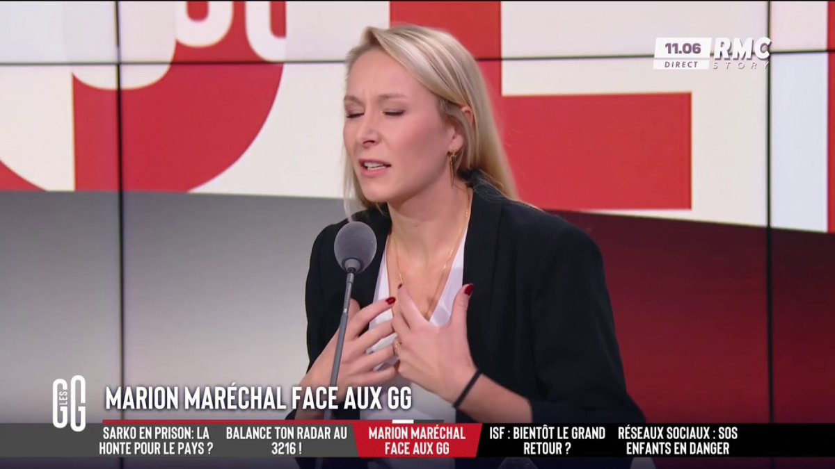 🎙️ Marion Maréchal sur le procès Sarkozy : "Il y a une mécanique d'association de malfaisants : Médiapart, parquet national financier, juges rouges. C'est toujours la même équipe." #GGRMC