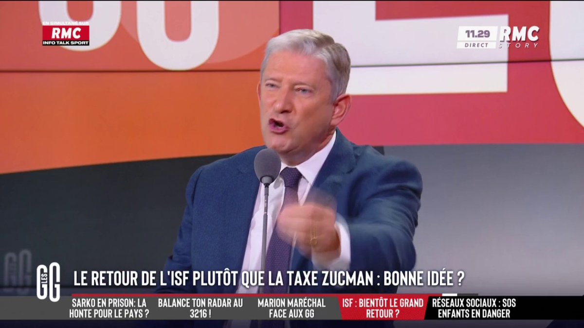 💶 Le retour de l’ISF : "C'est une pantalonnade, une déculottée du président." 🗣️ Emmanuel de Villiers : "C'est 'l'impôt de solidarité', solidarité comme socialiste, prendre à ceux qui font pour donner à ceux qui ne font rien." #GGRMC