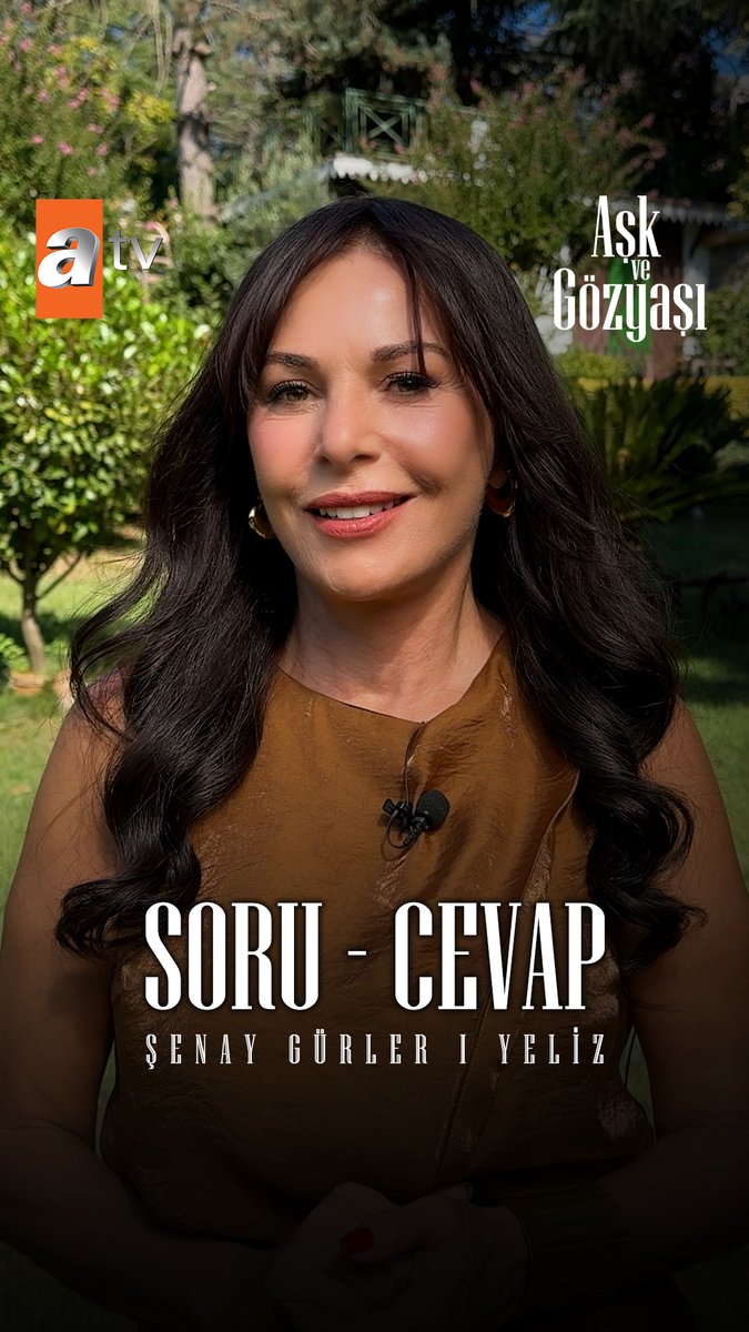 Şenay Gürler ile hızlıca soru cevap 🎤♥️ Aşk ve Gözyaşı yeni bölümüyle bu akşam 20.00’de atv'de! ♥️ Daha fazlası için ➡️ #AşkveGözyaşı atv