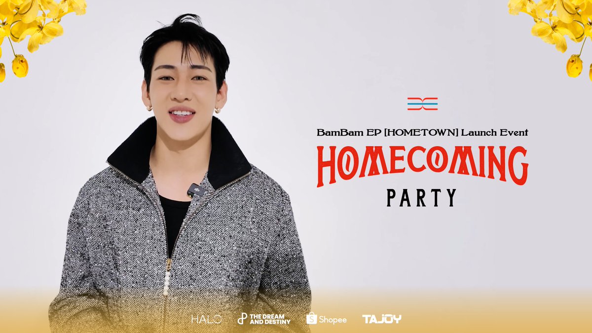 งานปาร์ตี้ที่ฉลองการกลับบ้านครั้งยิ่งใหญ่พร้อมกับอัลบั้มใหม่สุดพิเศษ “HOMETOWN” แฟน ๆ ชาวอากาเซ่ทุกท่าน เตรียมมาสัมผัสความสนุกสุดเอ็กซ์คลูซีฟจาก BamBam บอกได้เลยว่า จัดปาร์ตี้ที่บ้านเกิดแบบนี้ เห็นทีเราต้องเป็น ‘ควีน’ 👑 🐍 𝐁𝐚𝐦𝐁𝐚𝐦 𝐄𝐏 [𝐇𝐎𝐌𝐄𝐓𝐎𝐖𝐍] 𝐋𝐚𝐮𝐧𝐜𝐡 𝐄𝐯𝐞𝐧𝐭 - 𝐇𝐎𝐌𝐄𝐂𝐎𝐌𝐈𝐍𝐆 𝐏𝐀𝐑𝐓𝐘 ซื้ออัลบั้ม BamBam EP [HOMETOWN] เพื่อรับสิทธิ์ลุ้นเป็นผู้โชคดีเข้าร่วมกิจกรรม “HOMECOMING PARTY” กับ BamBam 🐍💚✨ 🛒 ซื้อเลยที่ Shopee ‘THE DnD’ 🔗 👉 ตั้งแต่วันนี้ - 28 กันยายน 2568 เวลา 23.59น. ⚠️ สำหรับแฟน ๆ ที่ซื้ออัลบั้บแล้ว อย่าลืมลงทะเบียนผ่าน Google Form เพื่อลุ้นรับสิทธิ์เข้าร่วมกิจกรรมด้วยนะ 📍 รายละเอียดเพิ่มเติม : แล้วเจอกันต์ 10 ตุลาคม 2568 ✨ #BamBamEP_HOMETOWN #HOMECOMING_PARTY #แบมแบม #BamBam #뱀뱀 #HOMETOWN #THEDnDTH
