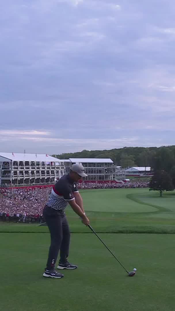 BRYSON NEARLY DRIVES THE FIRST GREEN. “Did you see what just did? That’s why we have him.” -Captain Keegan TONE. SETTER. 🇺🇸🇺🇸🇺🇸