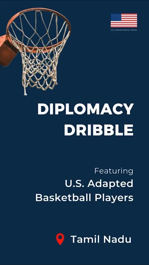 From its roots in the 1940s as rehabilitation for war veterans to becoming a global sport, adapted (or wheelchair) basketball embodies the strength and grit of American excellence. As American players train for the LA 28 Paralympics, they recently brought their game – and their camaraderie – to Tamil Nadu! Catch the action, friendships, and inspiration!