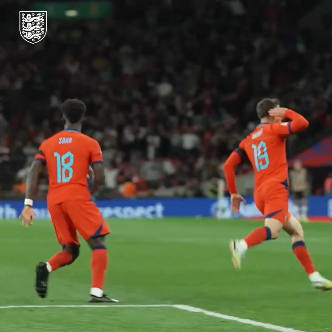 Mason Mount scored the #ThreeLions' second in a thrilling 3-3 draw with Germany 🎯 #OnThisDay in 2022!