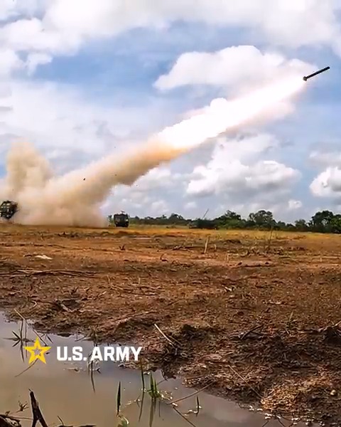 Aiming high with the HIMARS. Watch U.S. Soldiers and allied forces conduct live-fire training with High Mobility Artillery Rocket Systems during exercise Super Garuda Shield in Indonesia.
