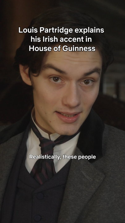 Louis Partridge’s Irish accent in #HouseofGuinness is as charming as he is.