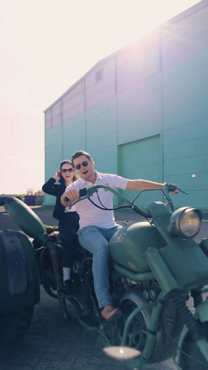 Justice is taking a joyride through set! 🏍️ Callum Kerr and Julia Rehwald hit the Billower Bike to talk about landing their roles and share some of their favorite moments from Season 2.