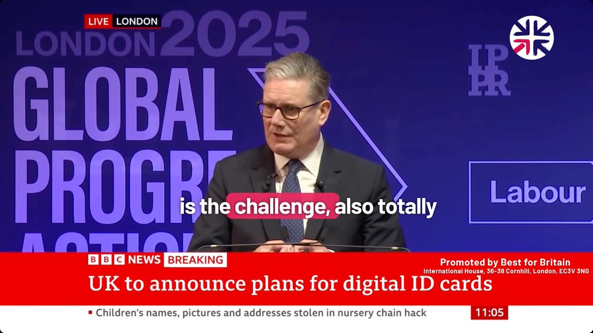 ⚠️ Starmer: "Its most poisonous belief, and this was on display here in London just under two weeks ago, is that there's a coming struggle, a defining struggle, a violent struggle for the nation" "You don't have to be a great historian to know where that kind of poison ends up."