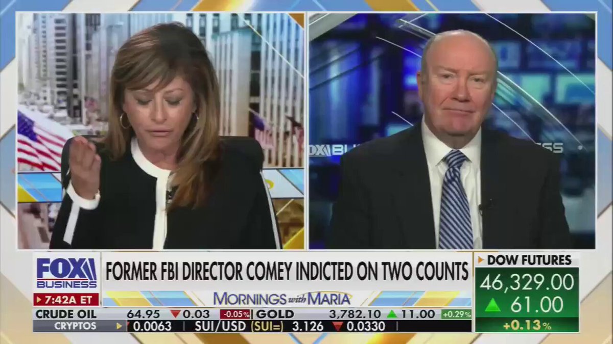 I'm no fan of James Comey, I think he's a smug, self-righteous clown, but I'm also not sure there's enough evidence to actually convict him of wrongdoing. As Andy McCarthy explains well here, this is going to be a difficult case to prove. What's crazy is I'm sure the Trump admin must know that. So either they have more evidence we haven't seen yet, or they know Comey will eventually be acquitted but they don't care because this was just about trying to prove a point.