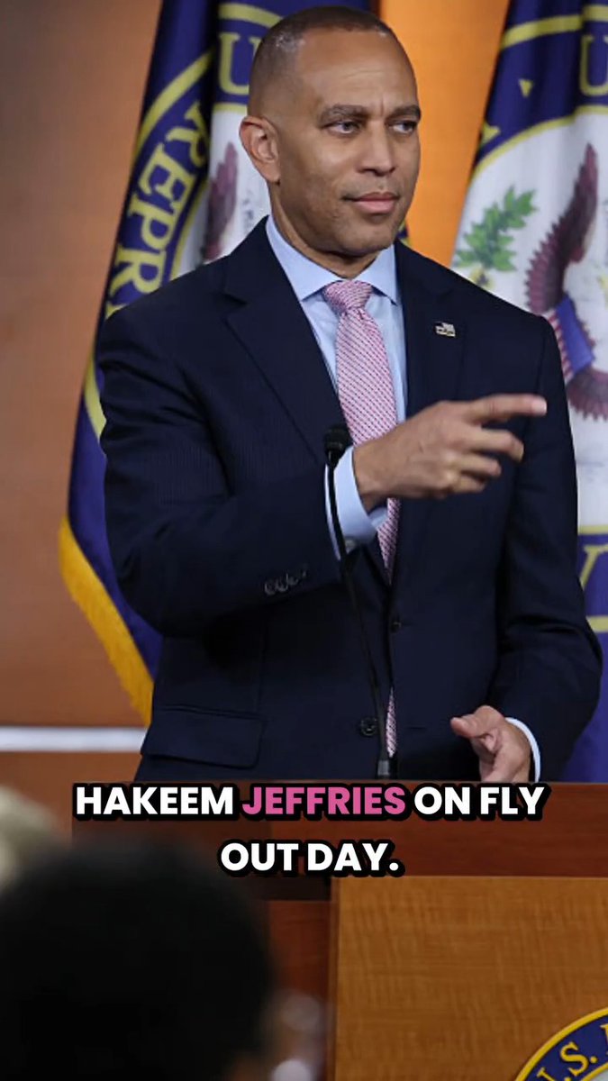 Hakeem Jeffries sat down with us on Fly Out Day. ✈️ He discussed why Dems are united with Schumer this time, his 8-word mantra for Trump, why his relationship with the former president is “non-existent," and more. Watch Jake Sherman's full recap! 🔗 :