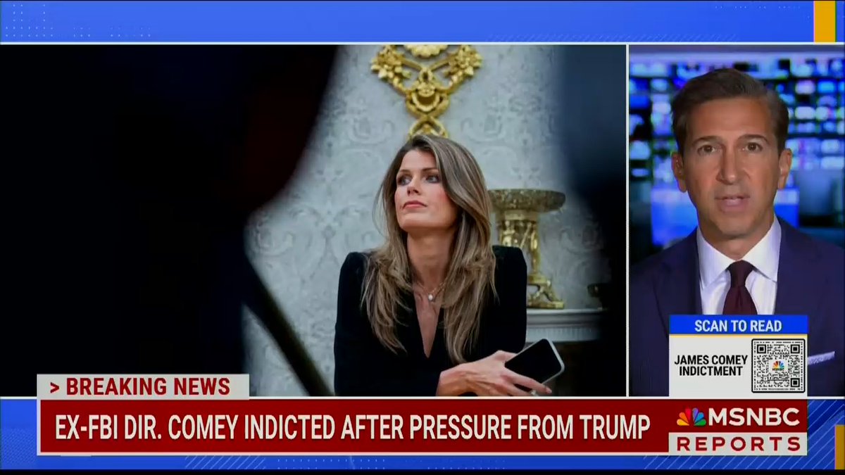 Reporter: There was a little awkwardness in the courtroom because two different versions of the Comey indictment were presented, and Halligan had signed both of them. That just underscored just how new she is at this. It's raising questions on who is going to prosecute this case. Is it going to be Lindsey Halligan, who has no prosecutorial experience? It appears no one in that office is prepared to do it