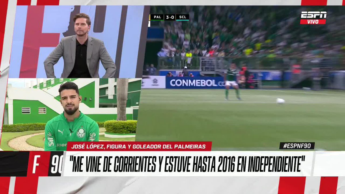 "EN 2016 QUEDO LIBRE DE INDEPENDIENTE, SIEMPRE ME DECÍAN QUE ME IBAN A ESPERAR PORQUE NO CRECÍA MUY RÁPIDO FISICAMENTE" ✍️ José López, figura de Palmeiras 📺 #ESPNF90 | #DisneyPlus Plan Premium