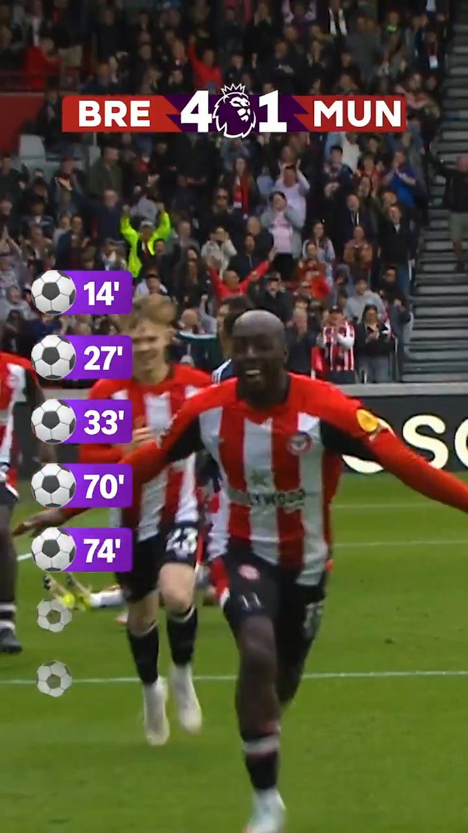 An eventful meeting between Brentford and Man Utd 🍿