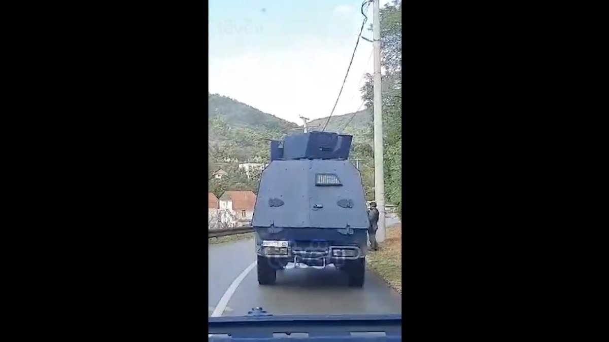 Previously unpublished footage via Tëvë1 channel: The moment Kosovo Police confront the terrorist and paramilitary group in Banjska.