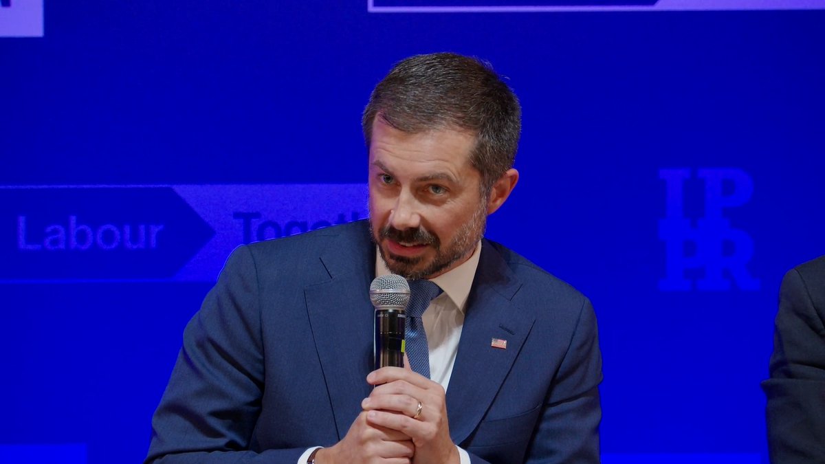 Pete Buttigieg speaking to global leaders in London today: "I did not come here to tell everybody that things are better than they look. They're not. And they're probably going to get worse before they get better. And yet I am optimistic."