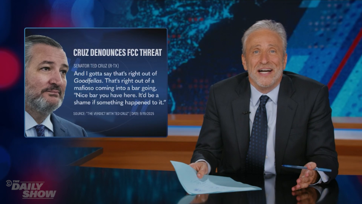 Jon Stewart was so close to agreeing with Ted Cruz... until he f**ked up "Goodfellas"