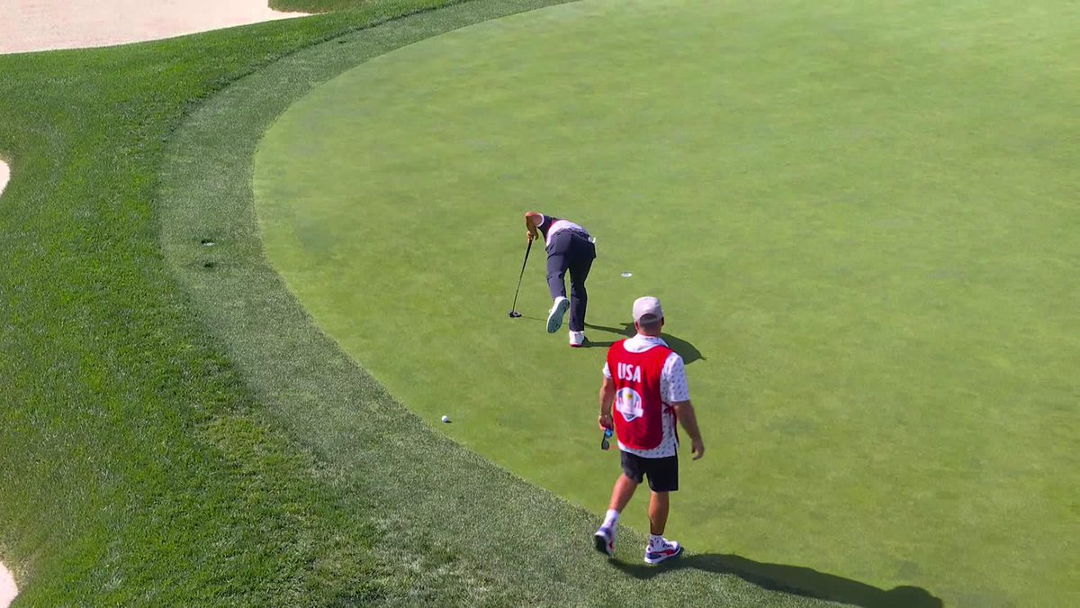 Sink putts. Pump fists. Griffin &amp; DeChambeau move to 1UP thru 5.