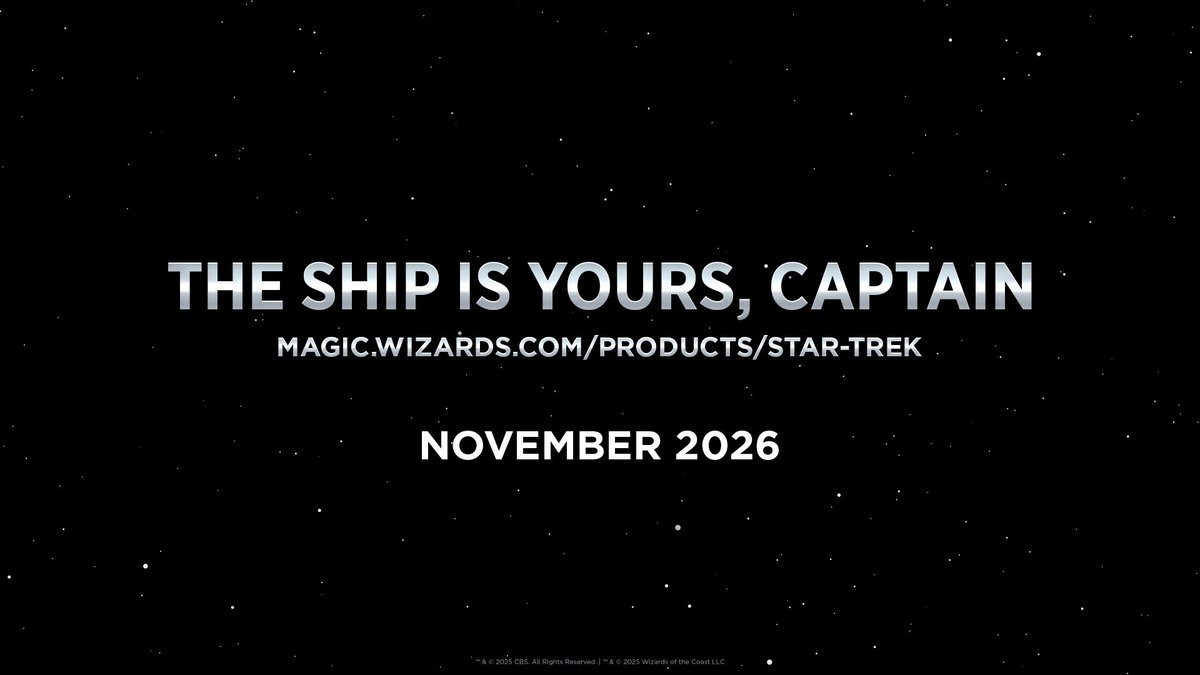 Sensors have detected an unexplored Magic set approaching in 2026, #MTGxStarTrek #StarTrek