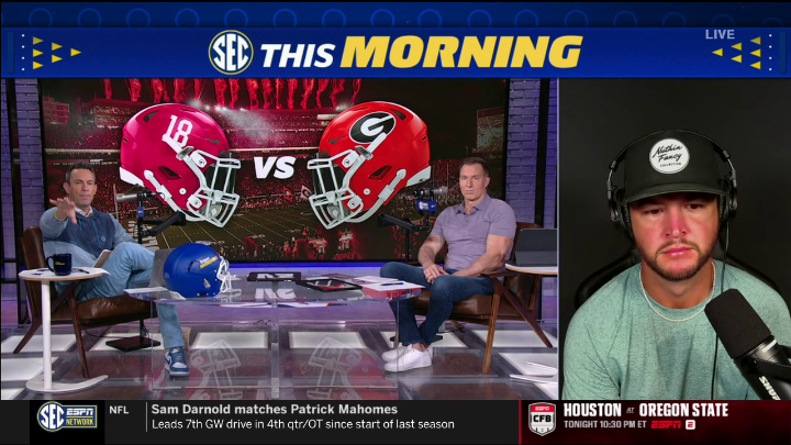 “If there’s a school and a program that has a mental hold on the University of Georgia since Kirby's been there, it’s the University of Alabama.” AJ McCarron on the Alabama-Georgia rivalry 🔥