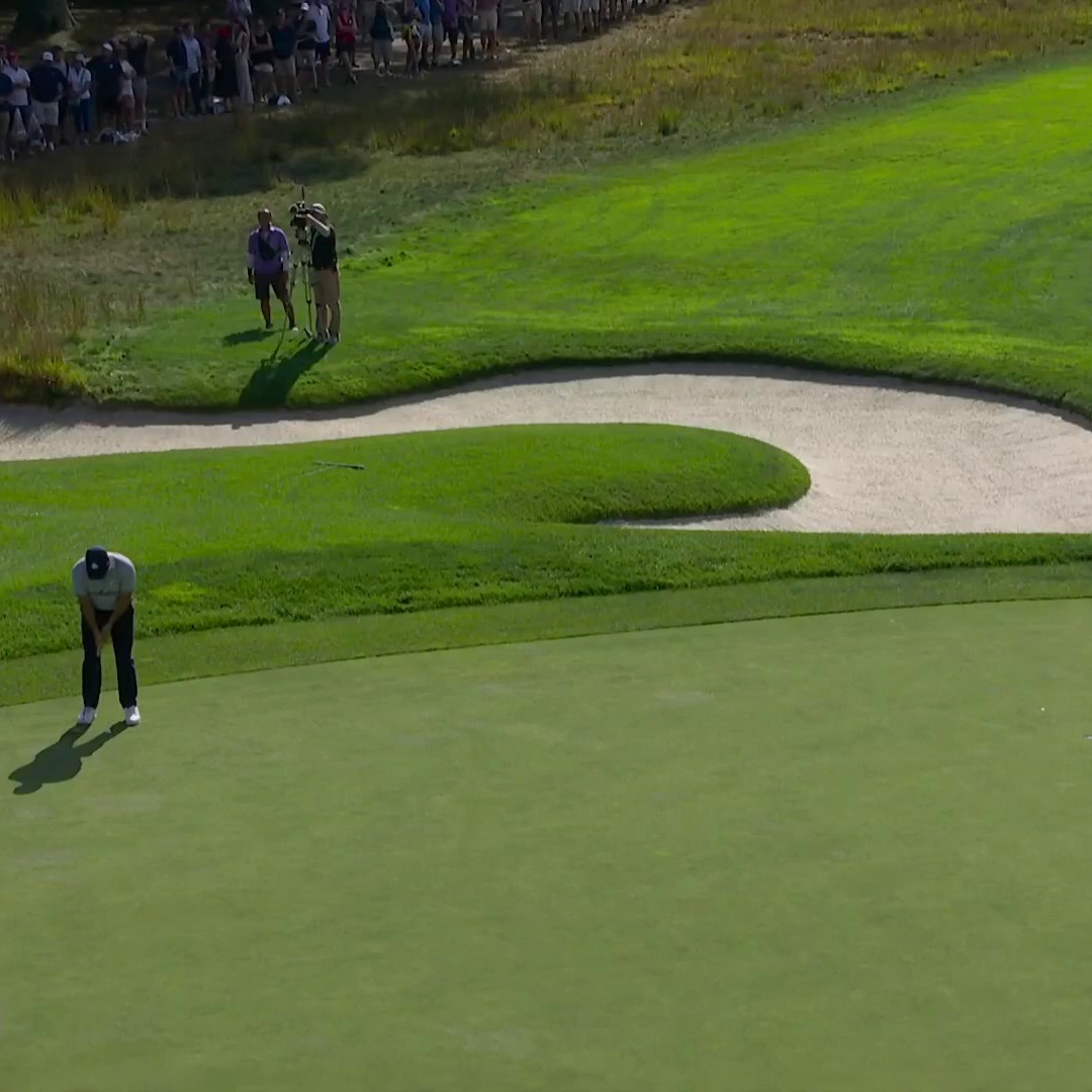 Rory McIlroy gets HYPED after making birdie to go 2 up in the match. ⚡️