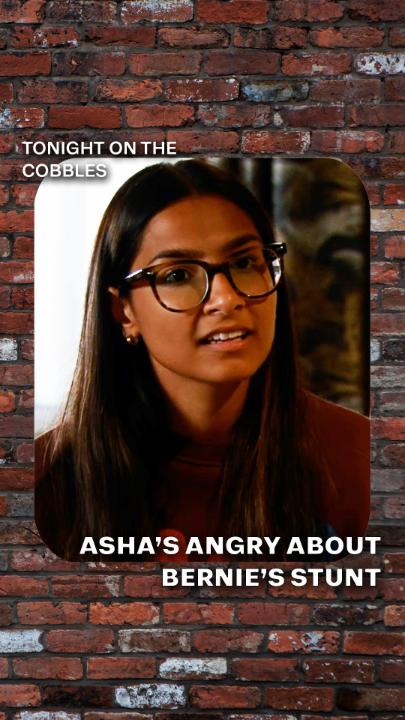 Looks like Bernie’s plan didn’t land well! #Corrie
