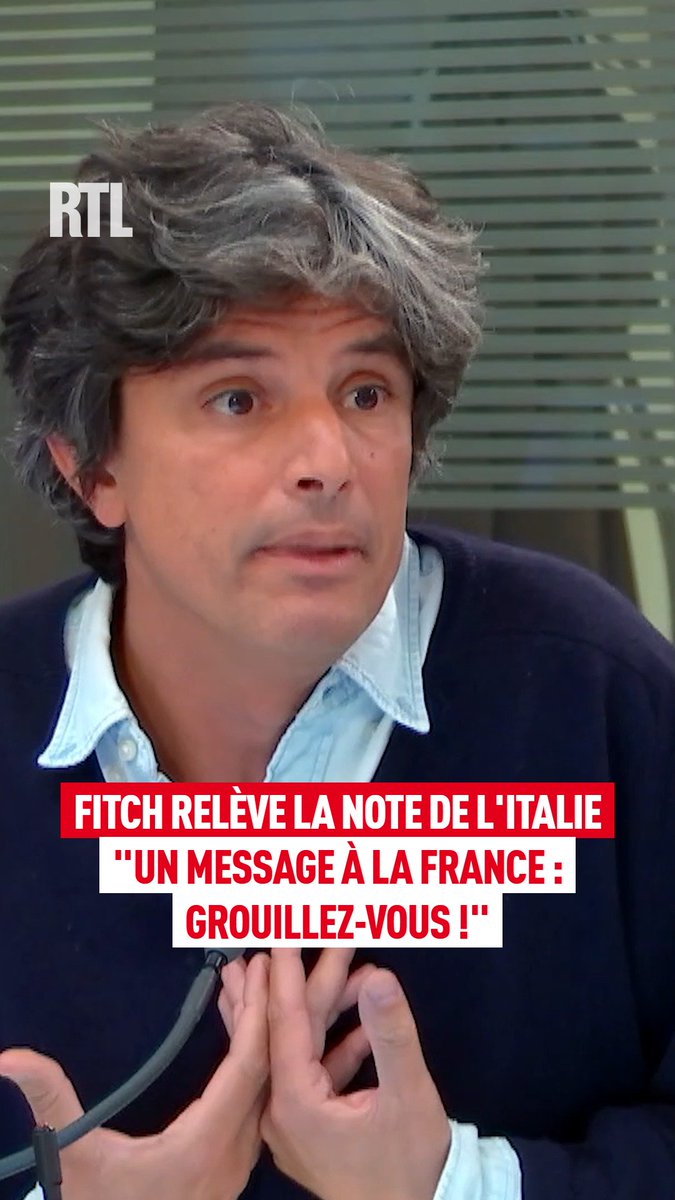Fitch relève la note de l'Italie : "C'est grâce aux Italiens qui ont fait des sacrifices énormes (...), un message à la France : grouillez-vous !" Paolo Levi, journaliste italien, au micro de Vincent Parizot dans #IlsRefontLaFrance