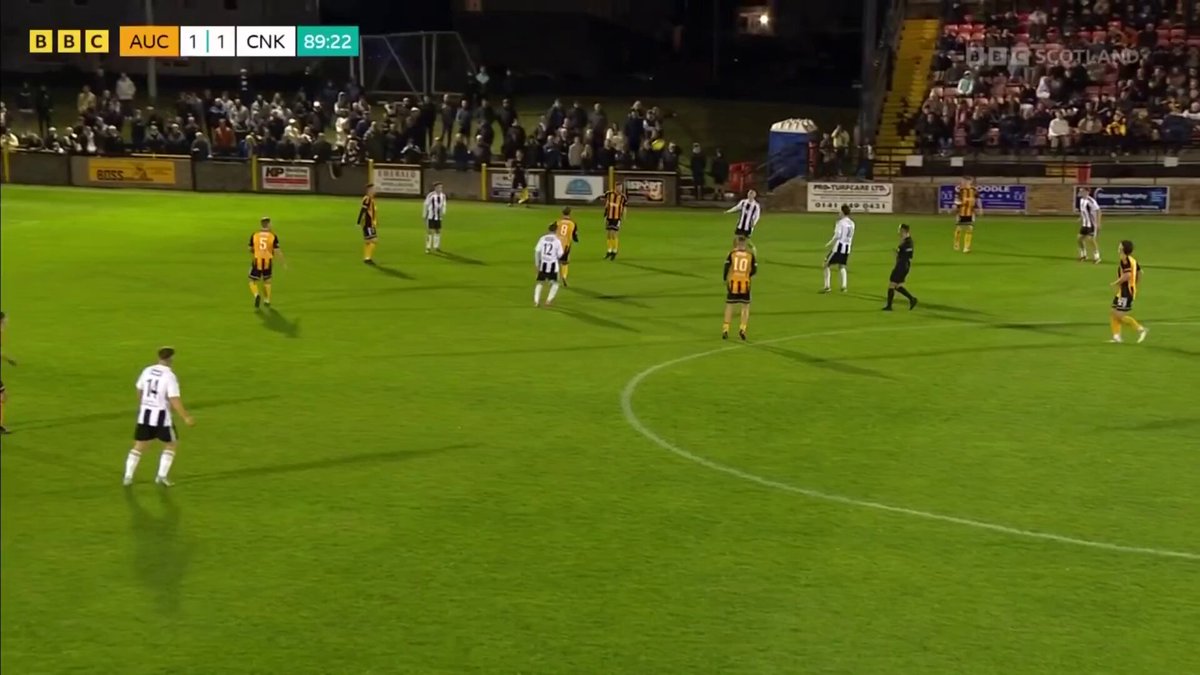 Auchinleck Tablot with a 91st minute penalty to take the lead in the derby! Watch live BBC Scotland 📺 #BBCFootball #ScottishCup