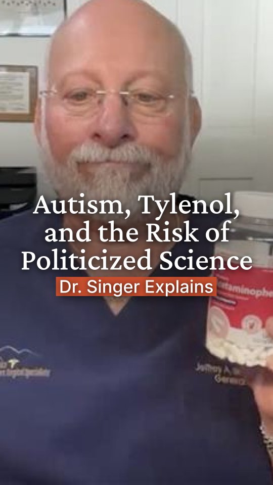 We've got this! We scientists and doctors don't need the government nosing in on our research on Tylenol and autism, says Dr. Jeffrey Singer. We don't need politicians and bureaucrats distorting the research agenda and risking making us go down blind alleys. Jeffrey A. Singer explains.