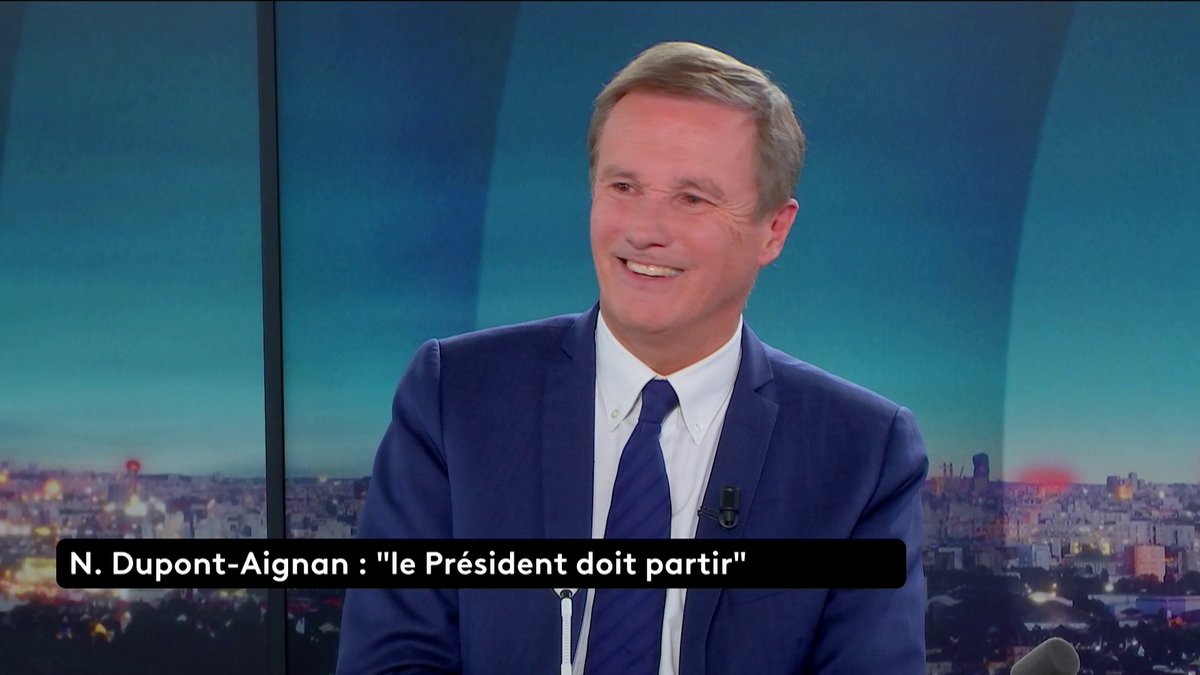 🗣️ "J'ai le même discours [que Jean-Luc Mélenchon] sur le respect du peuple. Je ne pense pas avoir les mêmes idées", répond Nicolas Dupont-Aignan, qui évoque également une "situation insoutenable" politiquement. #LePourEtLeContre