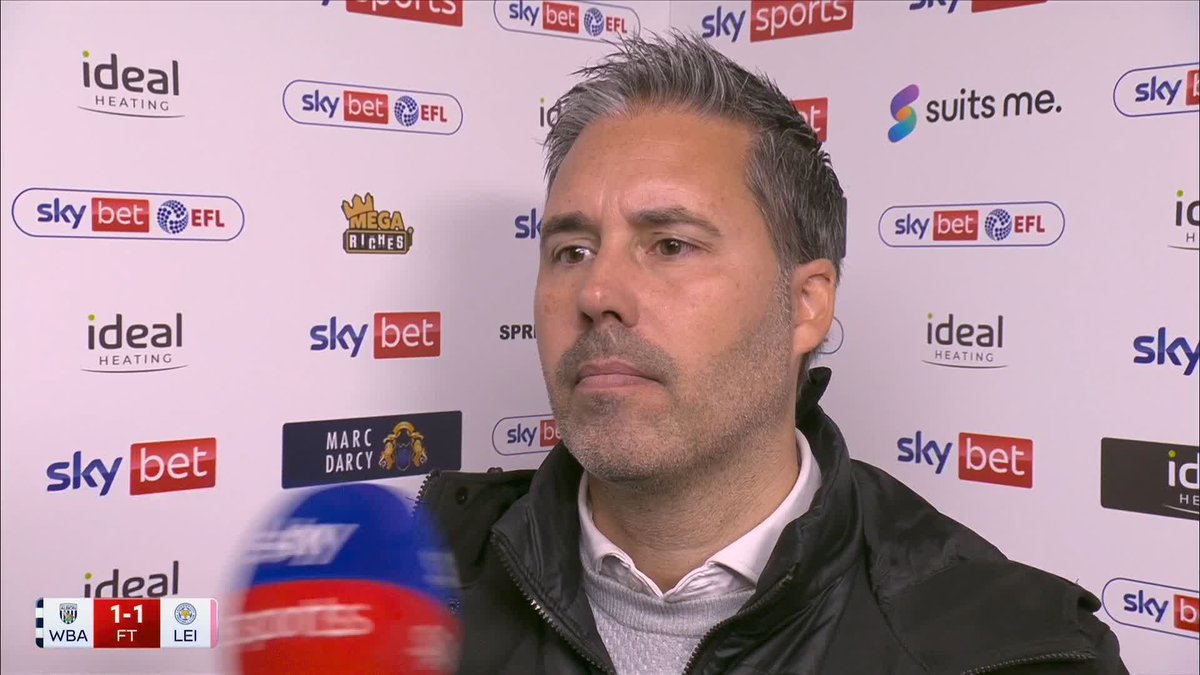 "It's football... we are building something." Leicester boss Marti Cifuentes reacts to the Foxes' point against West Brom 👔