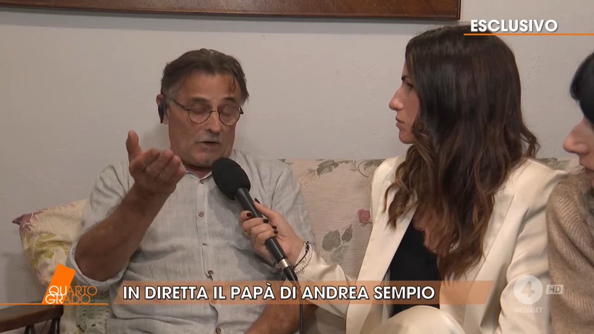 In diretta a #Quartogrado interviene il papà di Andrea Sempio