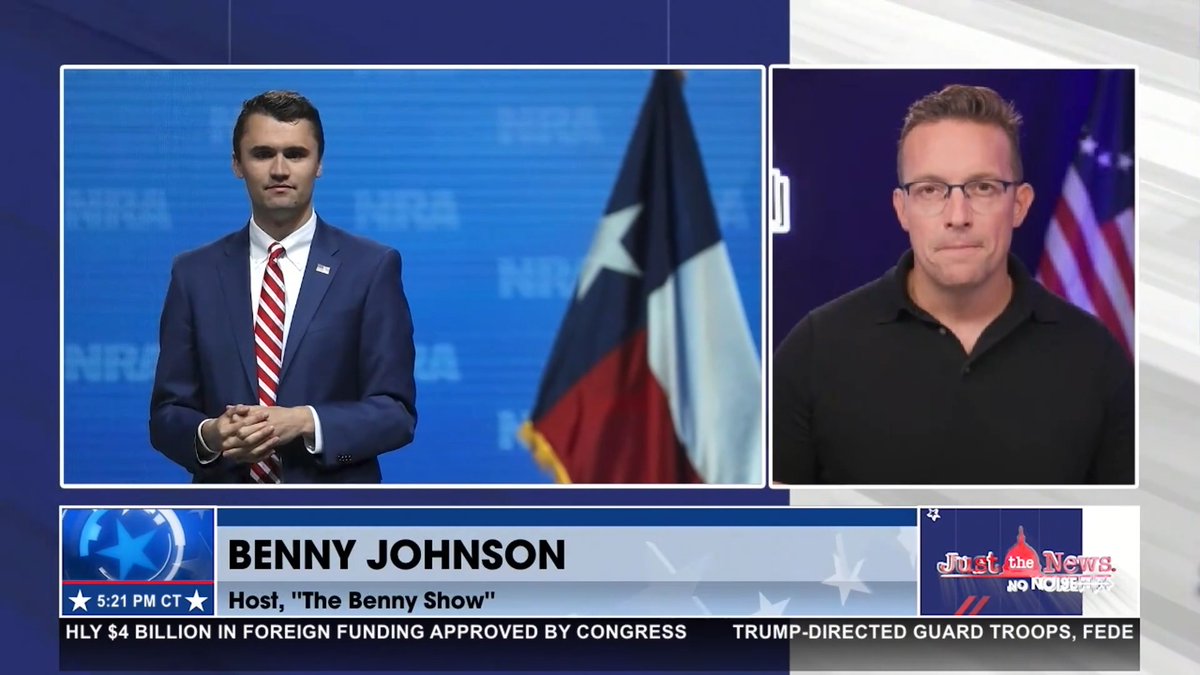 BENNY JOHNSON REMEMBERS CHARLIE KIRK “Charlie, you defended me when I was indefensible, you were there for me when my family was under attack, and my brother, I will be there for you now in this time.” - Benny Johnson John Solomon Rebecca Weber