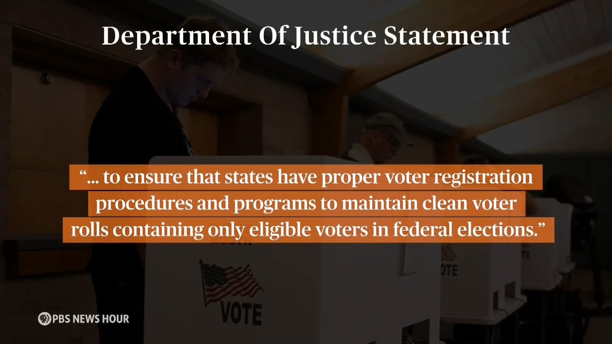 In recent days, the Justice Department has sued eight states to compel them to share their voter registration lists with the federal government. Those lists include voters’ personal data like dates of birth and Social Security numbers. State officials oppose the move because of concerns about how the information will be used. It comes as President Trump continues to target election systems including mail-in ballots. Elizabeth Landers sat down with David Becker to learn more.