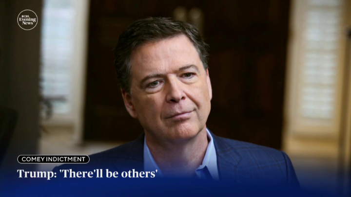 Former FBI Director James Comey was indicted Thursday on two counts: one count of making false statements and one count of obstruction of justice, related to Senate testimony he gave almost five years ago. CBS News’ Scott MacFarlane is following the story.