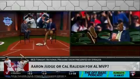 Aaron Judge vs. Cal Raleigh Tom Verducci vs. Greg Amsinger Two heavyweights go at it over the AL MVP race 🥊