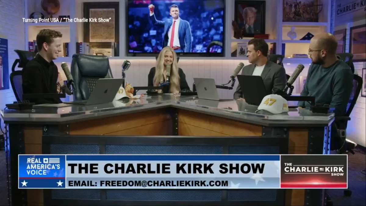 "God has blessed you with an amazing voice" Erika Kirk recalled on "The Charlie Kirk Show" the prediction her mom once shared with her late husband before the program rose to national attention