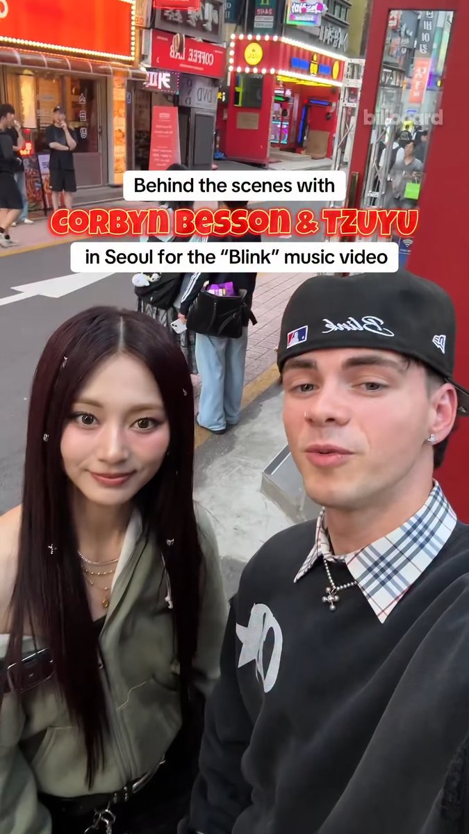TZUYU &amp; CORBYN BESSON 'BLINK' MUSIC VIDEO BEHIND THE SCENES VIA BILLBOARD